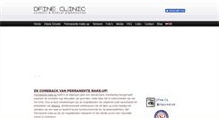 Desktop Screenshot of dfineclinic.nl