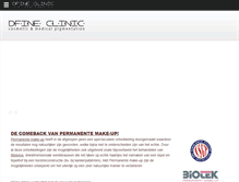 Tablet Screenshot of dfineclinic.nl